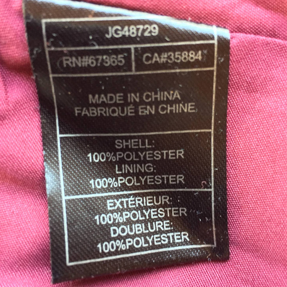 Jack by BB Dakota Dress Womens Small Burgundy Mini Paisley Long Sleeve Lined - Picture 8 of 11